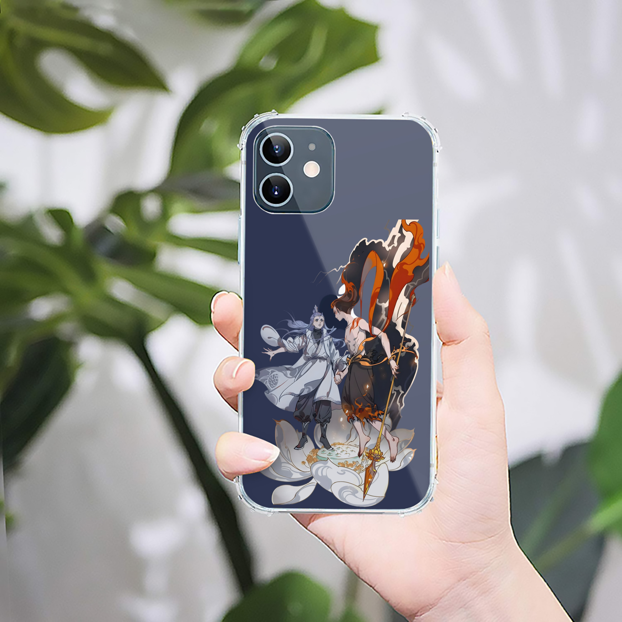 （画像用） Ne Zha 2 ナタ 魔童の大暴れ 【iPhone 12シリーズ対応】透明スマホケース（クリアソフトケース）